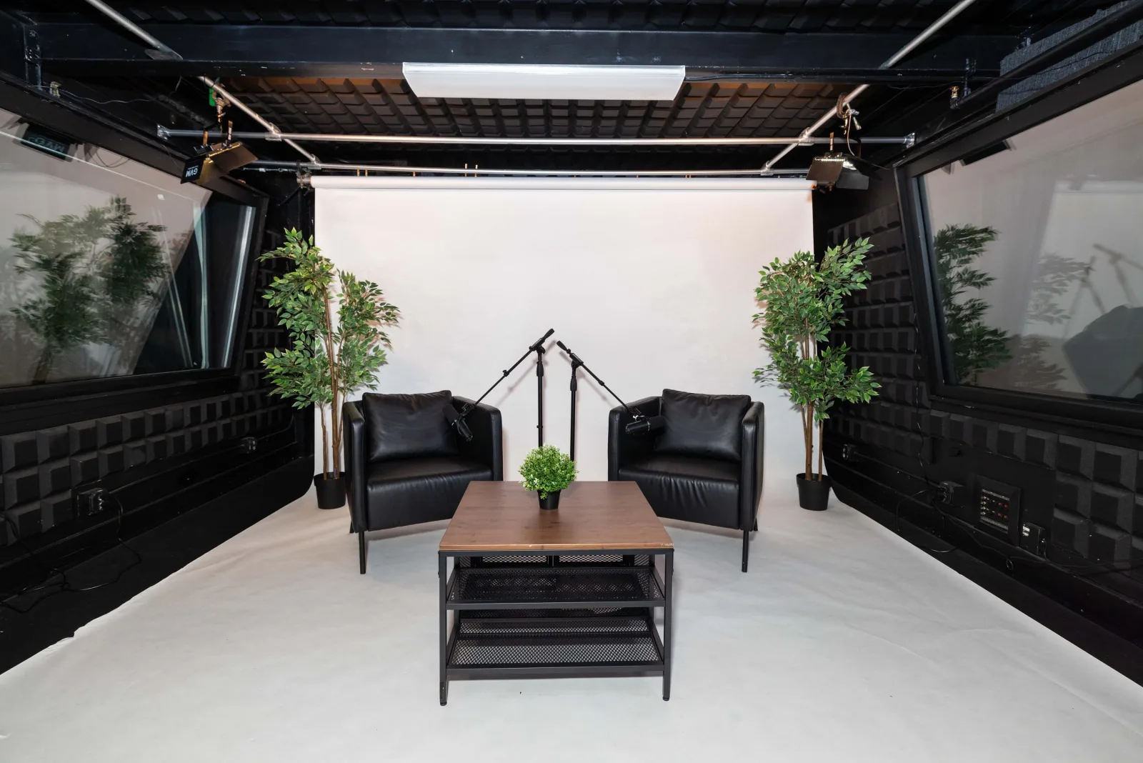 Encore modern podcast studio at VibeShack